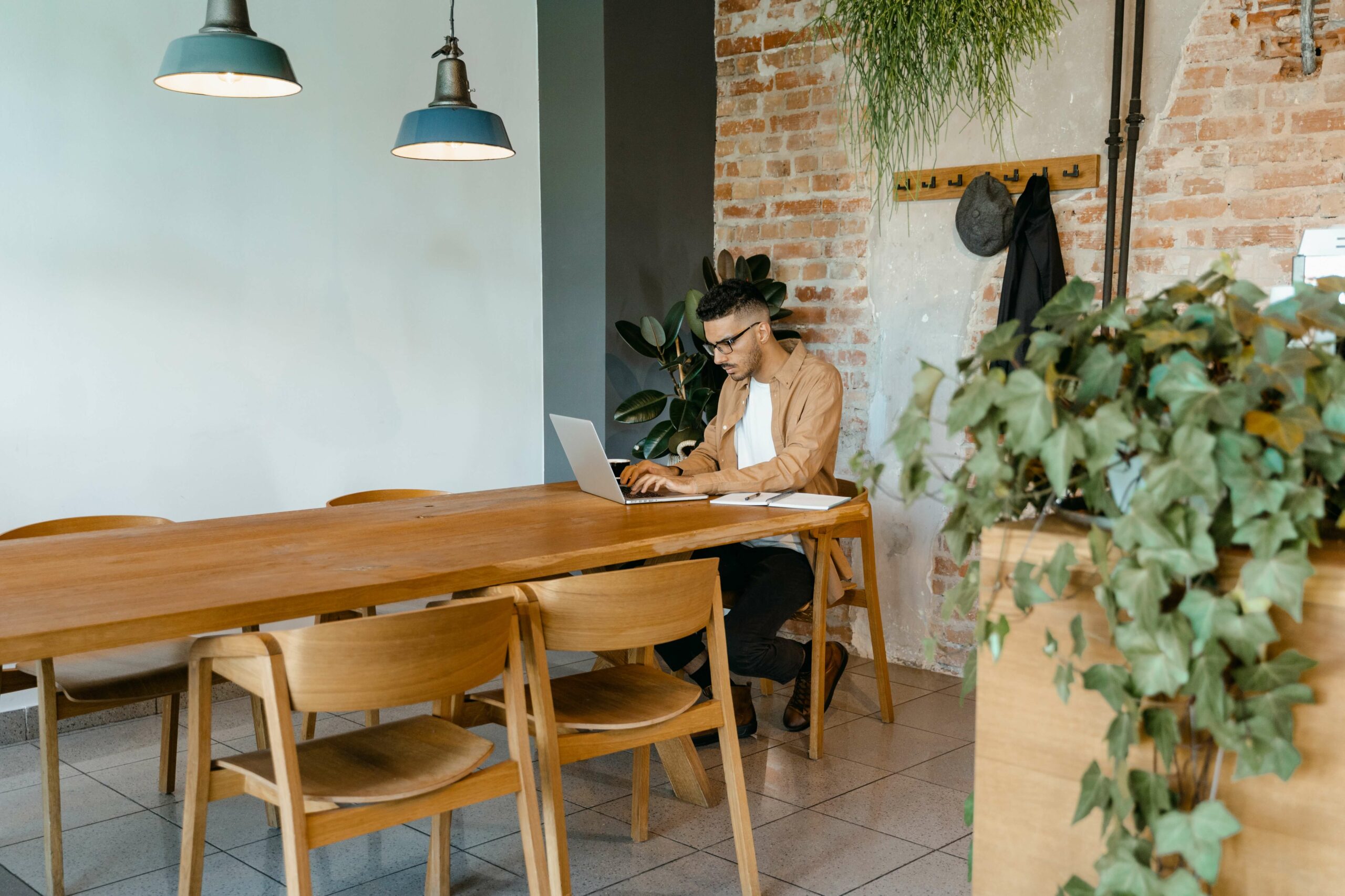 man on laptop at desk